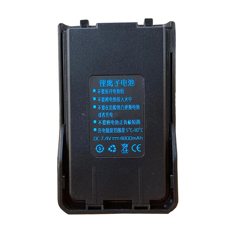 Walkie Talkie UV-S9 UV10R Li-ion Battery 4800mAh 7.4V Compatible with BAOFENG UV-5R PRO Two Way Radio Parts Extra Battery