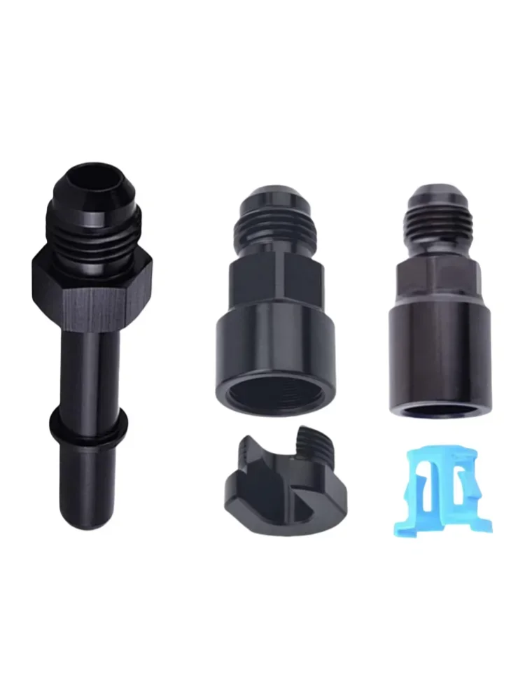 1szt Quick Connect 6AN AN6 męski do 3/8", 5/16" AN8 8AN Szybkozłączka męska Push On EFI Adapter paliwa Aluminium Czarny (AN8-3-8) — Zdjęcie 2 z 2
