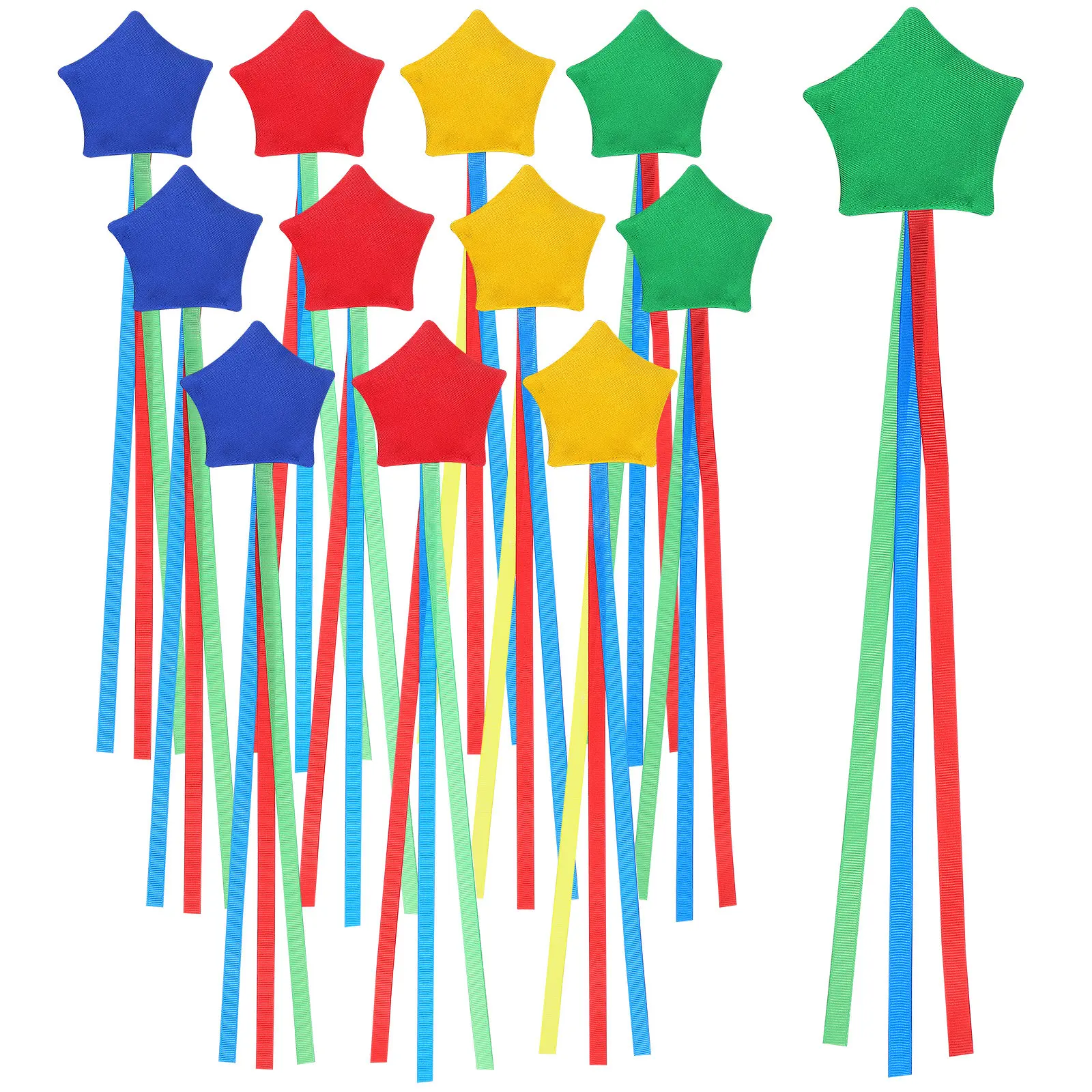 

12Pcs Star Bean Bags Toss for Cornhole Carnival Game Indoor Outdoor Hand Eye Coordination Family Fun Sand Bags