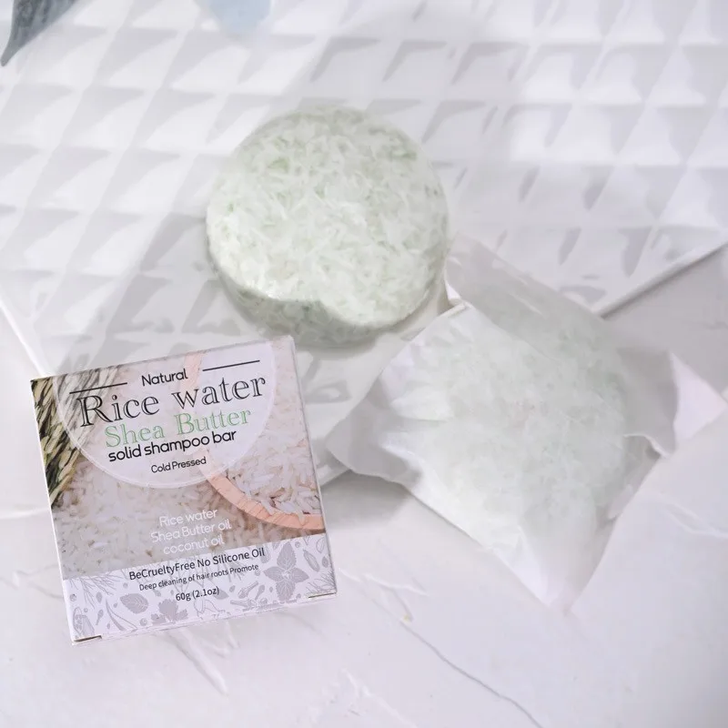 XF+60g شامبو التنظيف بخلاصة الأرز للتحكم في الزيوت، صابون التنظيف العميق، زبدة الشيا، العناية بالشعر