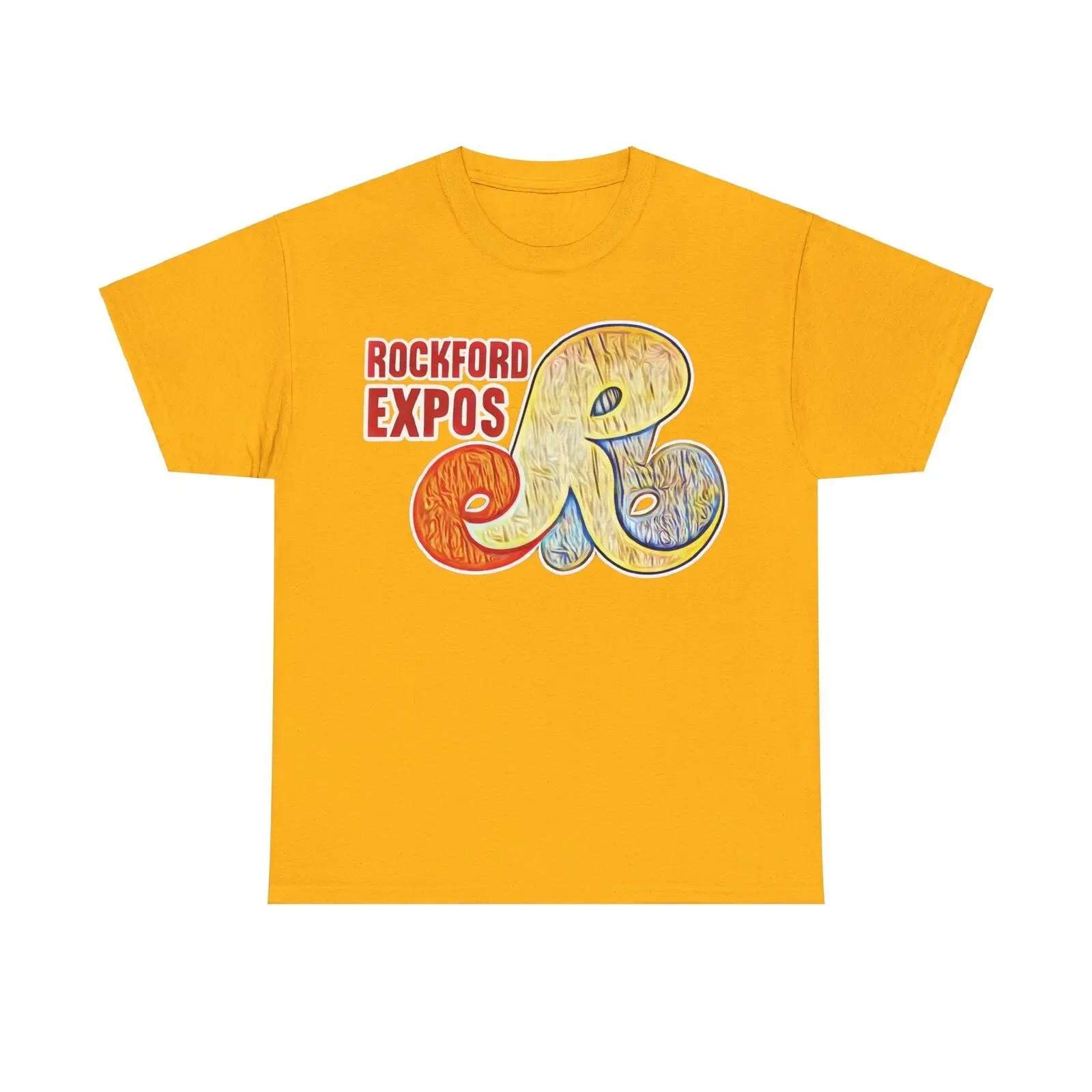 Rockford Expos Logo Illinois Baseball T shirt