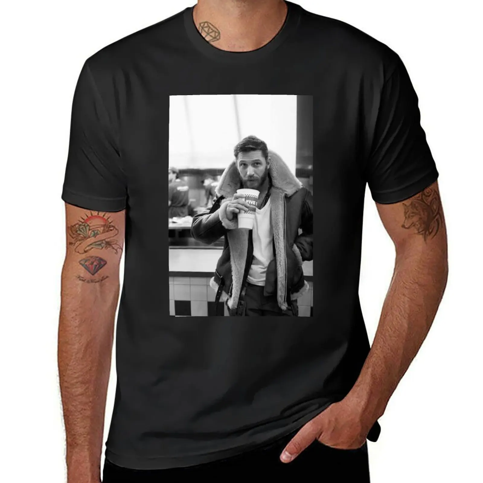 

Tom Hardy T-Shirt boys whites blacks anime Men's cotton t-shirt