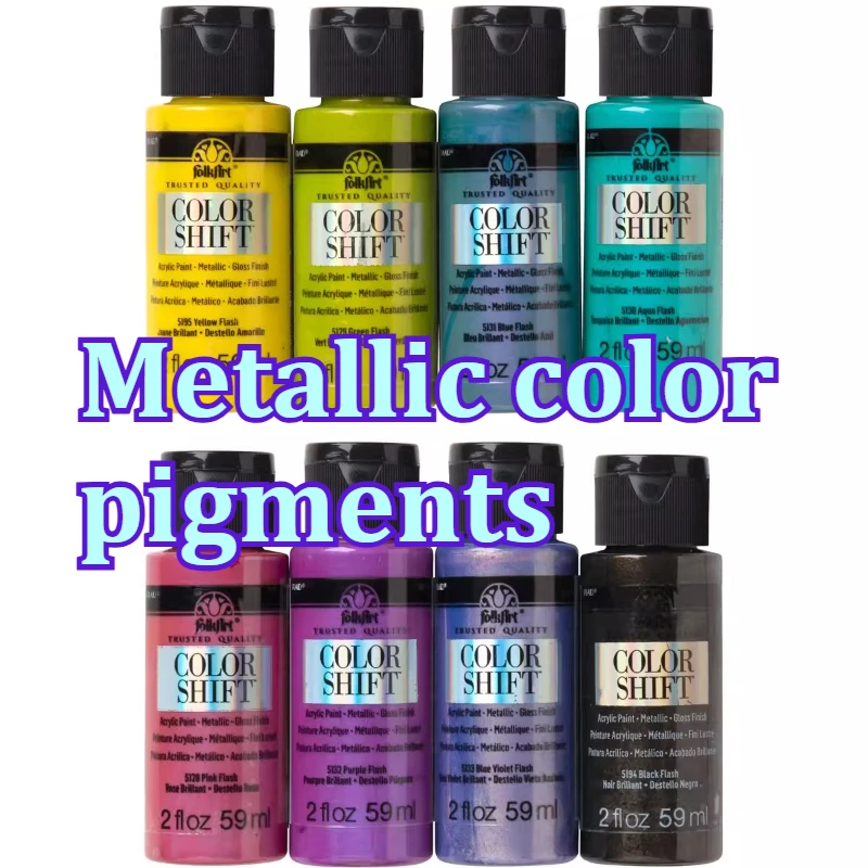 United States Import Polarization Metallic Color Acrylic Propylene Paint Color Changes with Angle Waterproof Water-based Paint