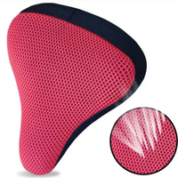 1PC 3D Soft Silicone Bicycle Seat Cushion Cover Breathable Comfortable Saddle Pad for Bike Universal Cycling Saddle Cover