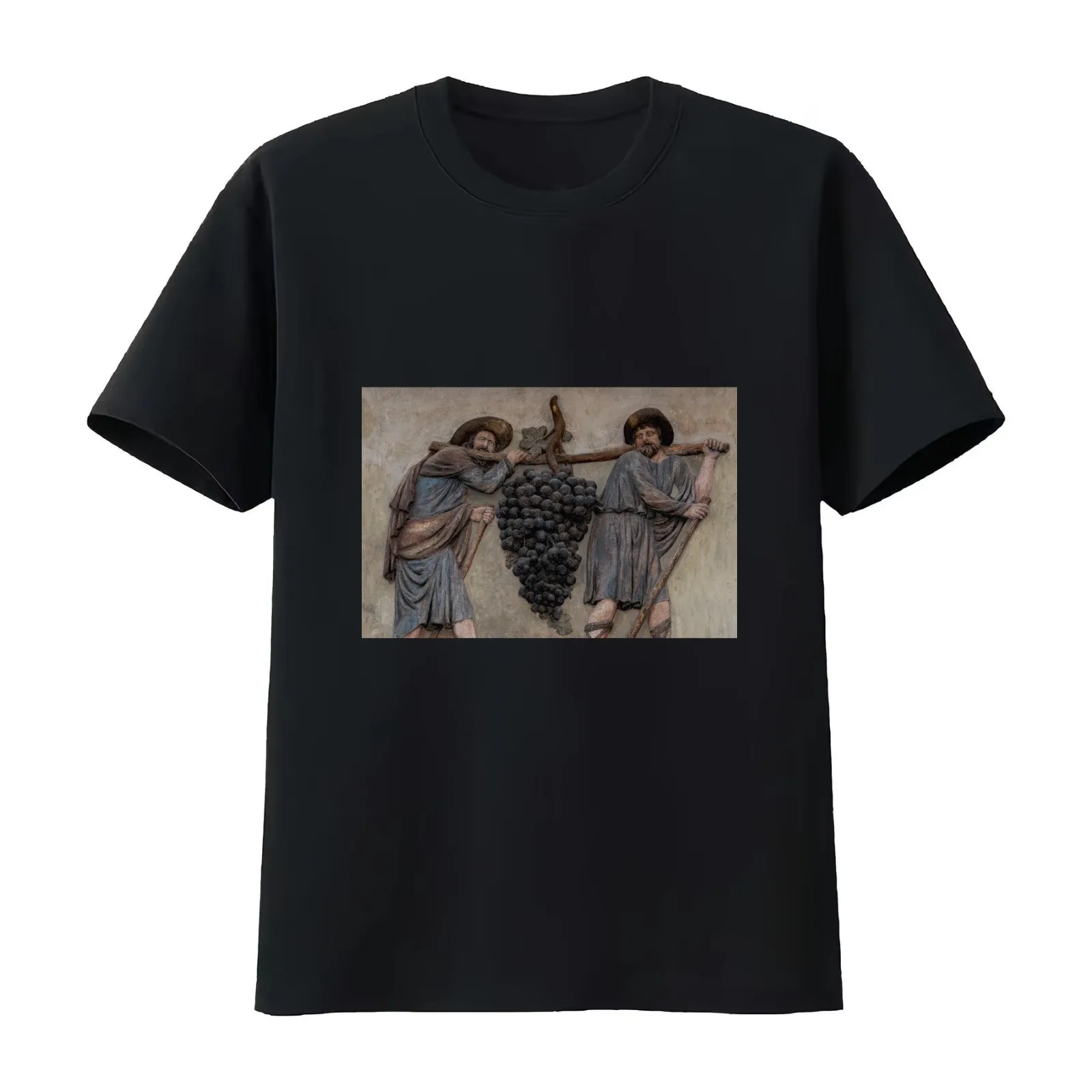Joshua and Caleb return from exploring Promised Land T-Shirt Summer Casual Cotton Tee Oversized Streetwear Tops 100% Cotton