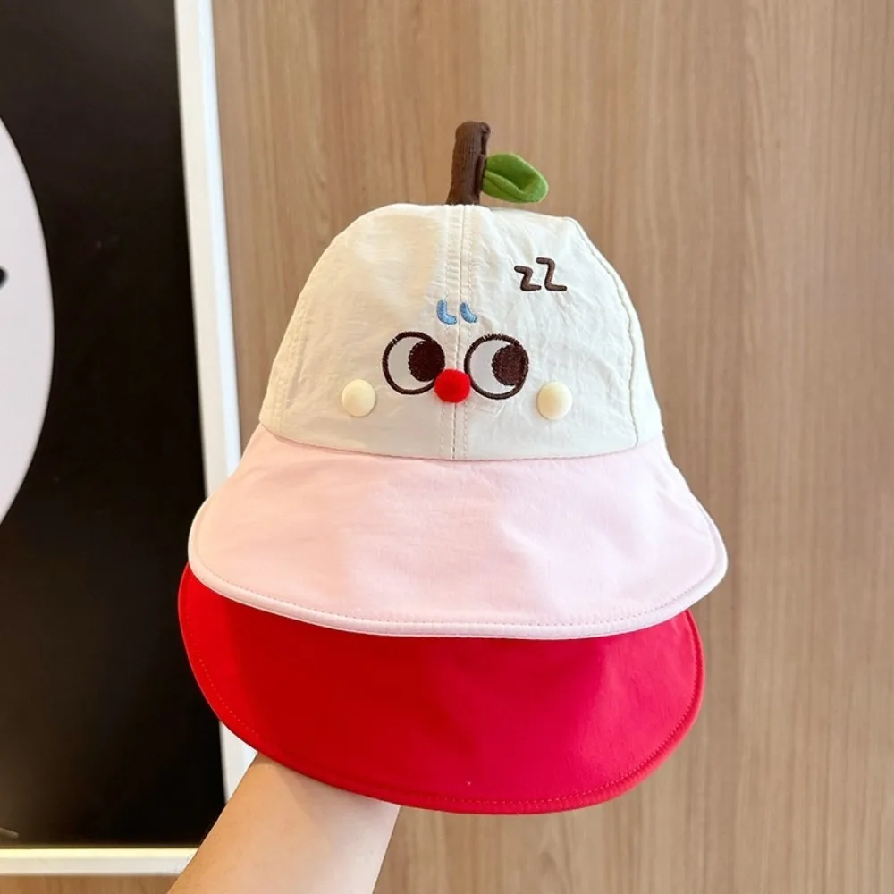 

Comfortable Quick-dry Korean Style Cap Shading Hat Anti-UV Summer Kid Sunhat Puppy Embroidery Children's Bucket Hat Boy