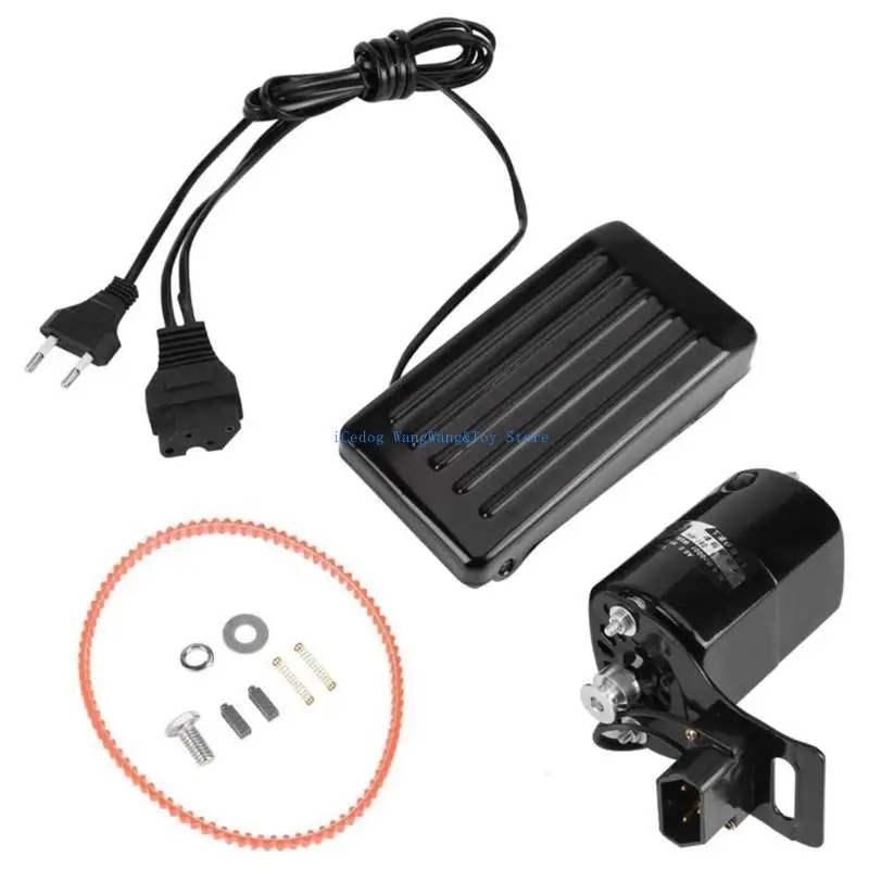 Pengguna Molf Ramah 180W Mesin Jahit Pedal Motor Pedal Set Pedal Kecepatan yang Dapat Disesuaikan Bagus untuk berbagai kain dan