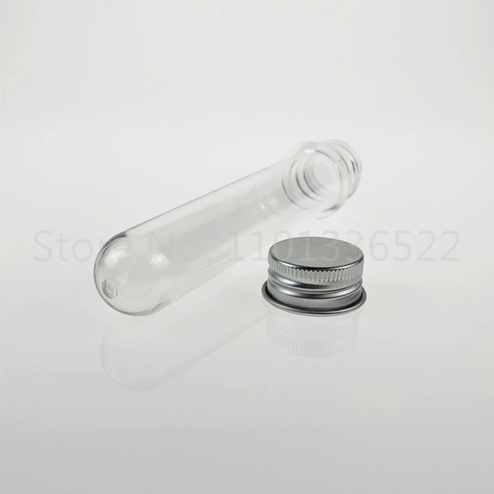 Imagem -03 - Pet Test Tube Garrafa Transparente Cilíndrico Plástico Garrafa Recarregável para Máscara Doces Linha de Dados 30 ml 40 ml 70 ml 100ml 10 Pcs