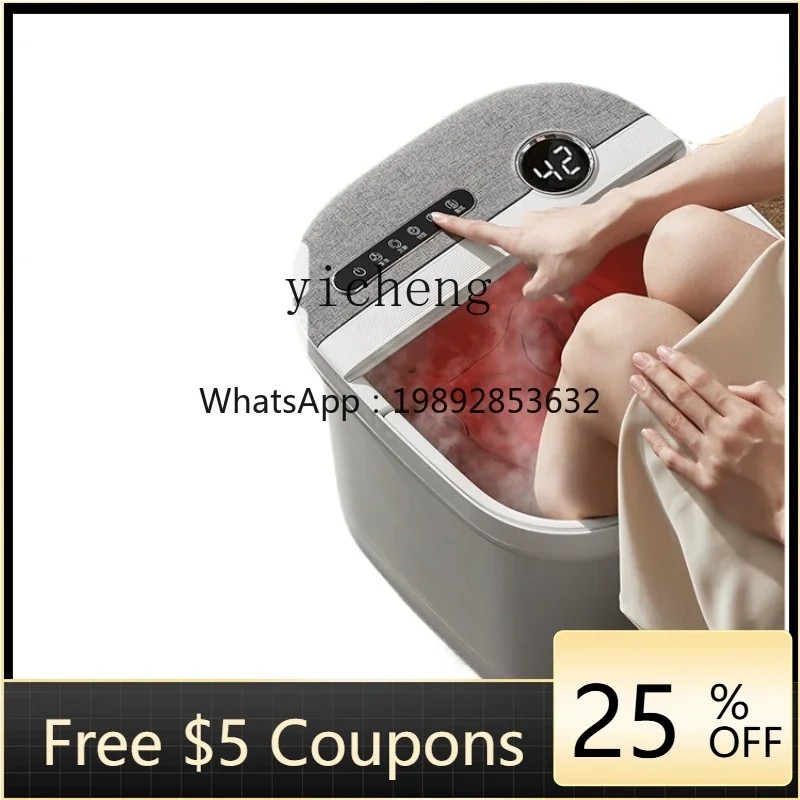 cc29Foot Bath Barrel Constant Temperature Heating over Calf Feet-Washing Basin Electric Massage Foot Tub