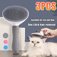 Pet Dog Brush Cat Comb Self Cleaning Pet Hair Remover Brush For Dogs Cats Grooming Tools Pets Dematting Comb Dogs Accessories