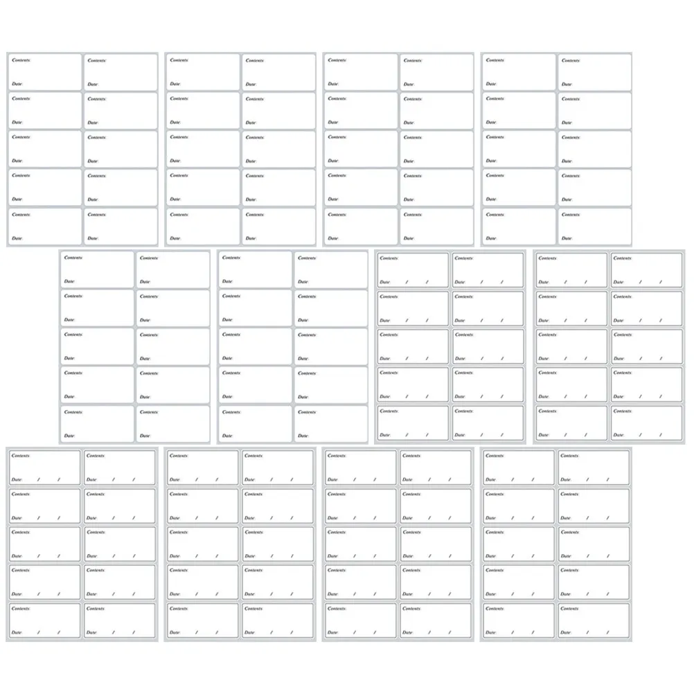 

40 Sheets Writeable Freezer Labels Strong Adhesive Bottle Stickers for Breast Milk Food Preservation Pantry Organization