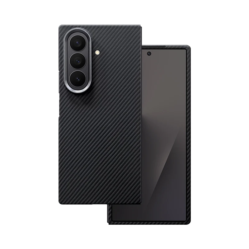 100% Genuine Real Carbon Fabric Fiber Aramid Case For Samsung Galaxy Z Fold 8 Ultra Fold7 6 W26 Ultra Thin Ultrathin Light Shell