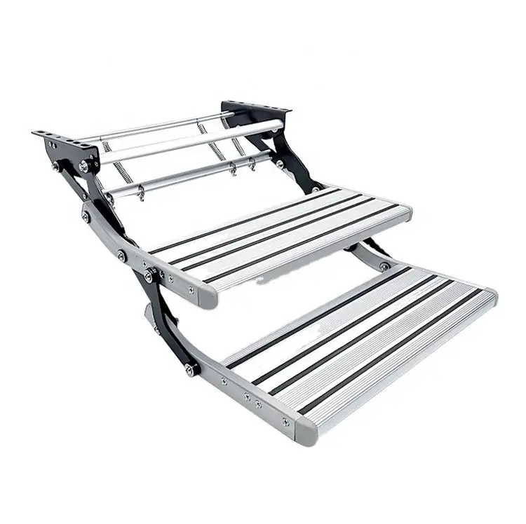 

High Quality Car Side Automatic Convenient Telescopic Steps For RV Camper Trailer Motorhome Ladders