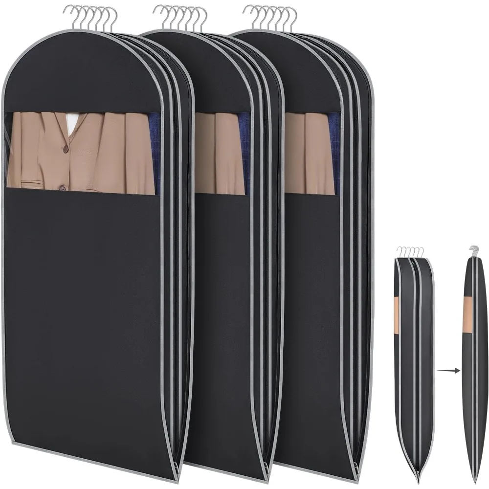 

Space-Saving Hanging Compression Garment Bag, 50-Inch for Clothes with Self-Compression Zipper