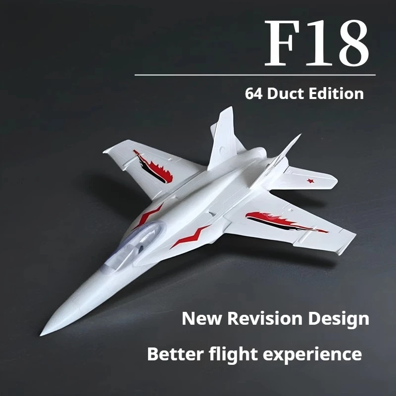 Assembly DIY Model Aircraft Fixed Wing F18 Super 64mm Culvert Epo Jet Adult Assembled Remote-controlled Combat Aircraft Rc Plane