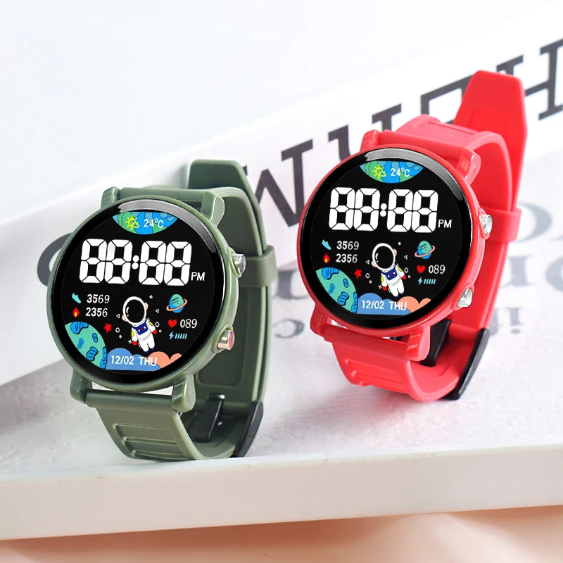 New LED Digital Watch Luminous Calendar 2023 Kids Watches Waterproof Sports Wristwatch Children Electronic Clock Watches