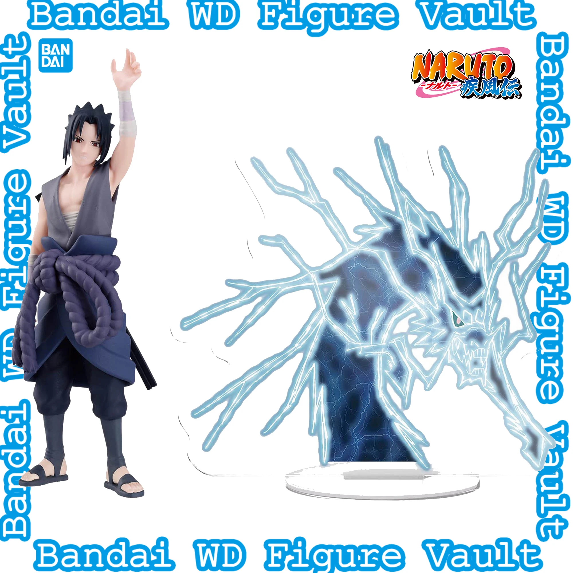 

In stock Bandai Naruto Shippuden PANEL SPECTACLE ~Thunder from the Heavens~ Sasuke Uchiha 16CM PVC Figure Model Toy Gift