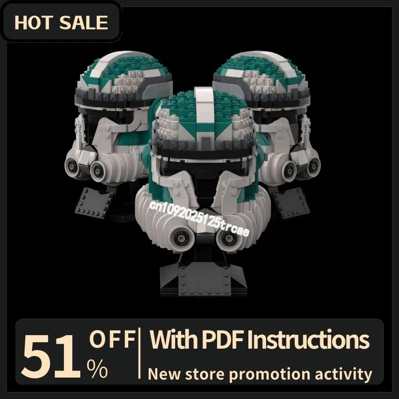 

New 897Pcs Famous Star Battle Movie Moc Helmet Roy Model Building Blocks Diy Creative Ideas Kid Toys Birthday Christmas Gifts