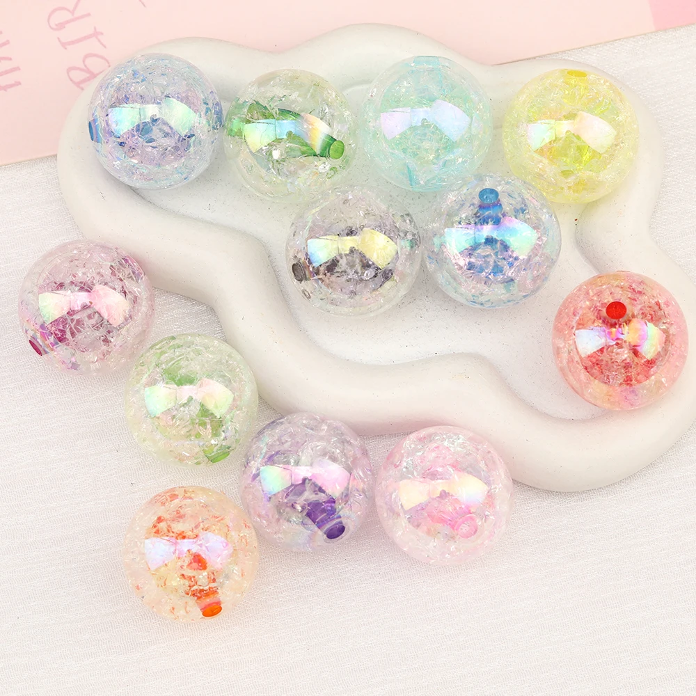 

Cordial Design 20MM 100PCS Acrylic Beads/Crackle Beads/Chunky Candy Beads/Jewelry Findings/Hand Made/DIY Beads Making/AB Plating