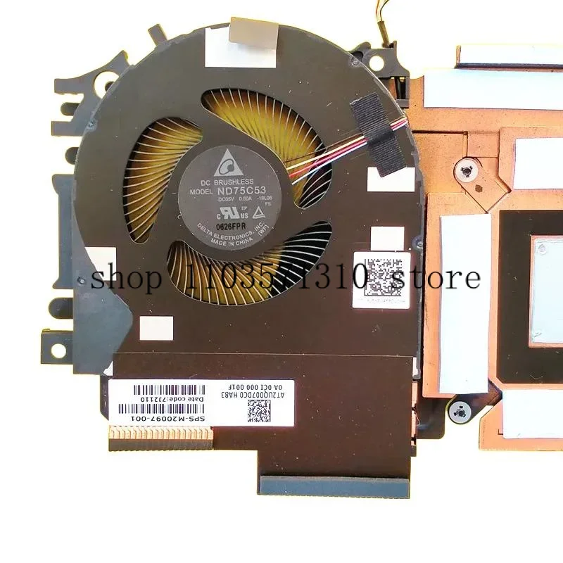 

New Laptop CPU GPU Heatsink fan for HP 17 G7 Cooling fans M20097-001 ND75C53-19L06 ND75C54-19L07 AT2UQ007DC0 Cooler Radiator