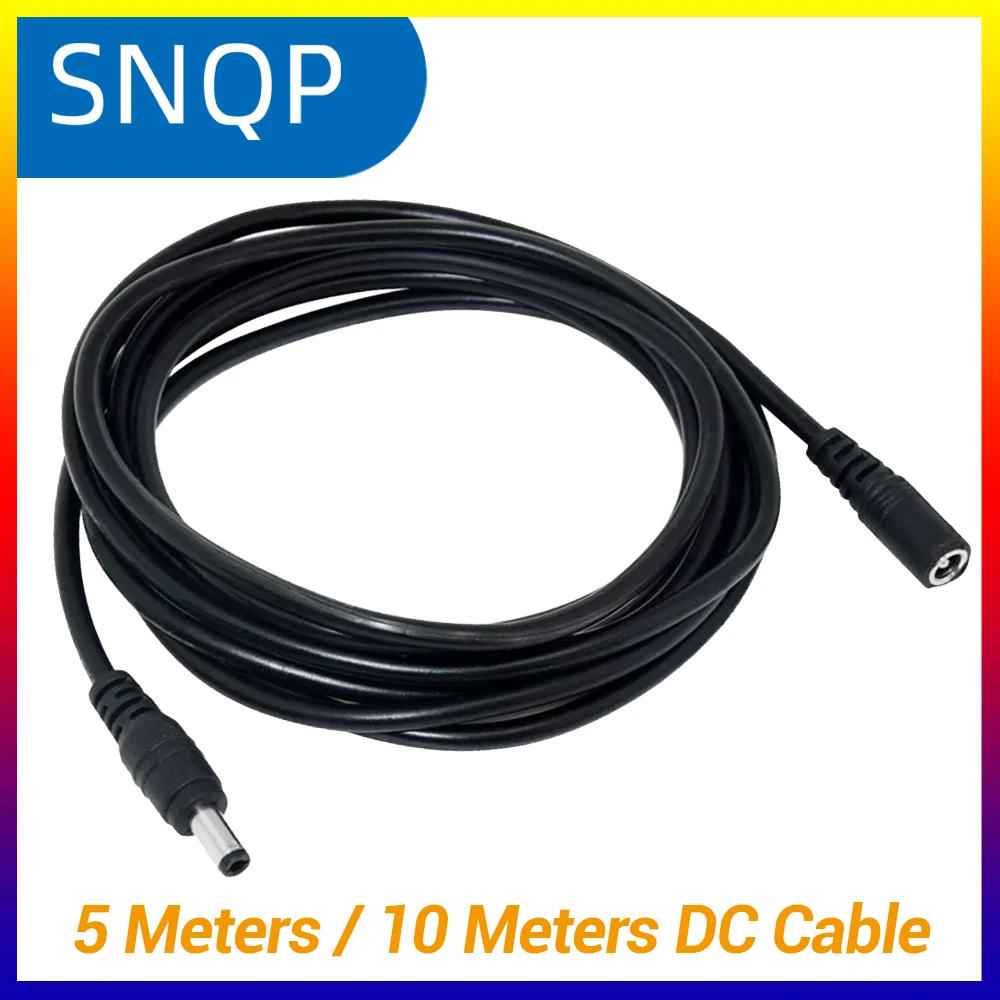 5M 10M DC12V Power Extension Cable 5.5mm*2.1mm Connector Male To Female For LED Lamp CCTV Surveillance Camera Power Cable Cord