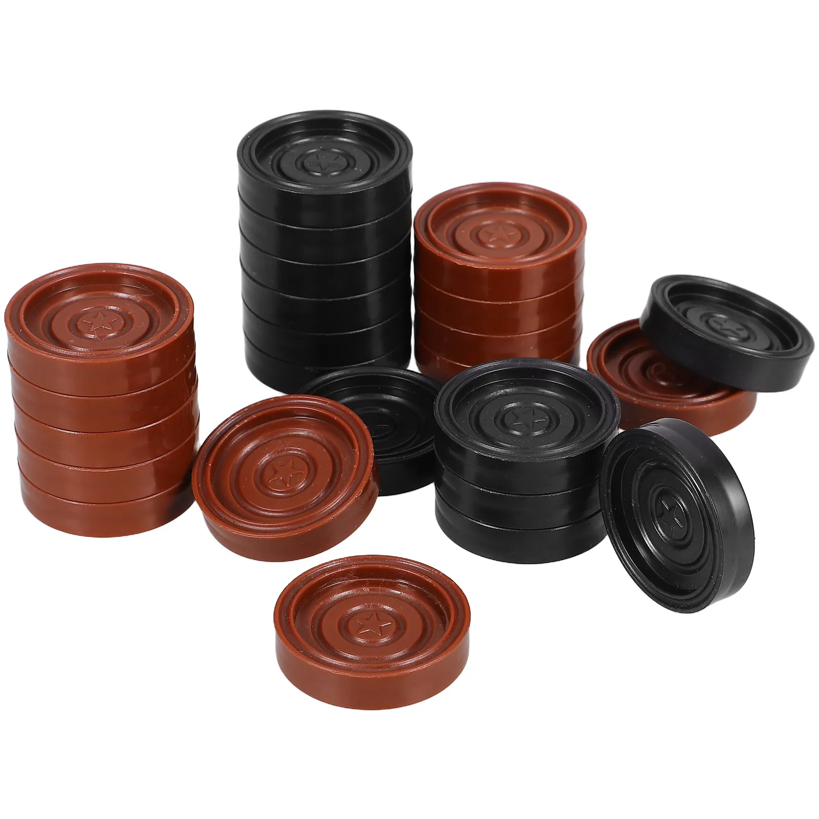 24-Piece Plastic Backgammon Set with Round Board – Travel-Friendly Game Accessories for Home & On-the-Go Play
