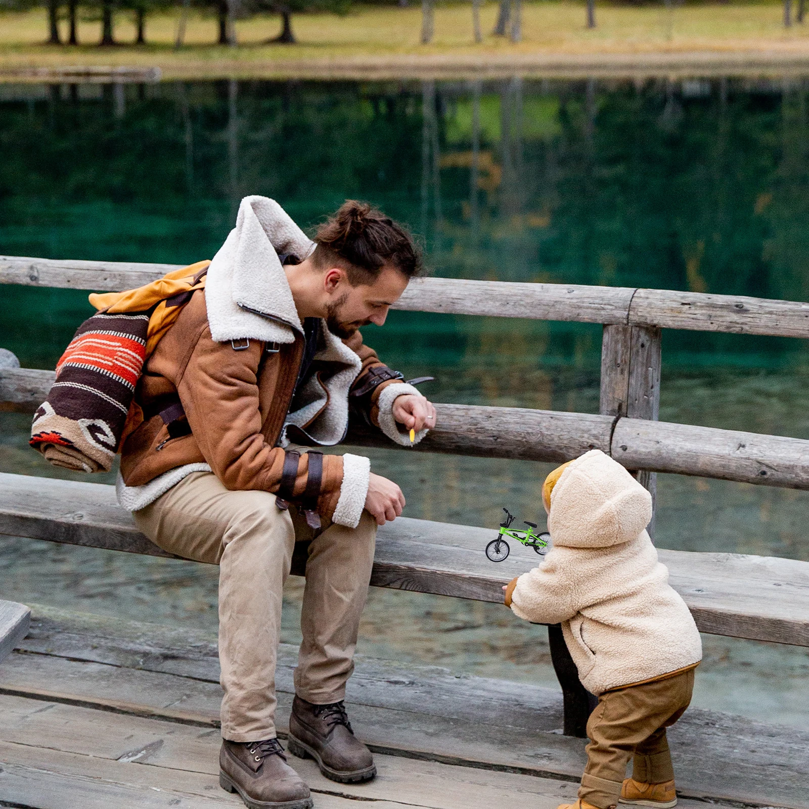 Finger Cycling Board Game Bike Mountain Bikes Toys Minibike Miniature Model Desktop Ornament Bicycle Action Dirtbike