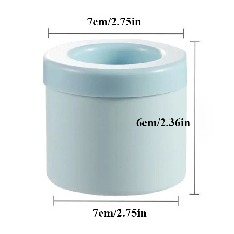 2PCS DIY Silicone Round Ice Cube Mold Ice Bucket Homemade Refrigerator Freeze Ice Maker Creative Ice Cube Mold Barware Tools