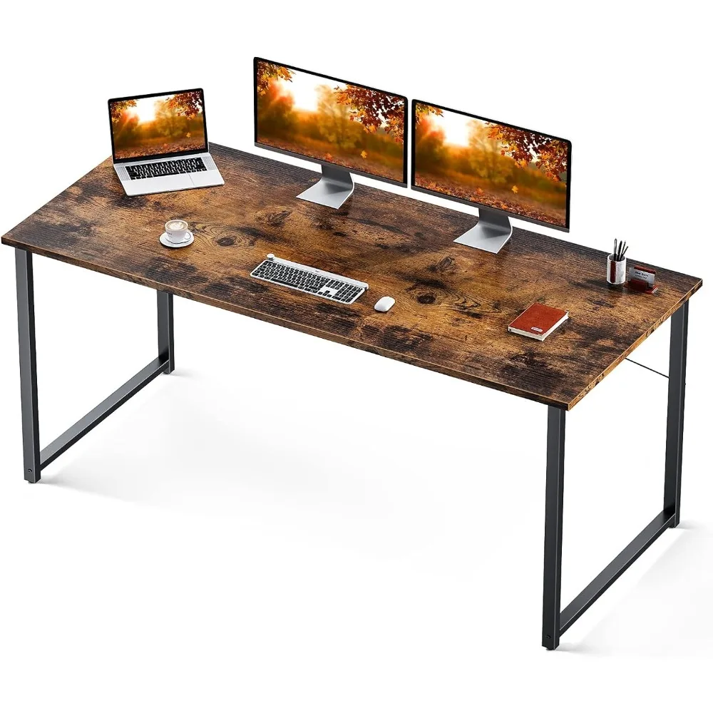 

Coleshome 63 Inch Computer Desk, Modern Simple Style Desk for Home Office, Study Student Writing Desk