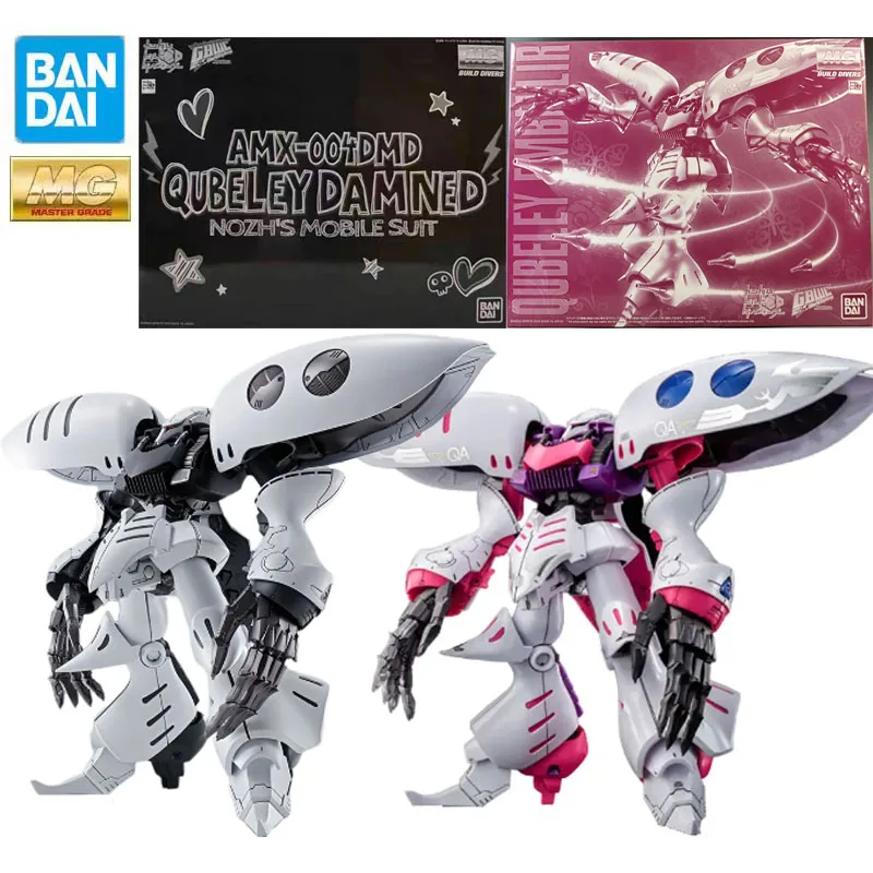 

Bandai Подлинная модель Gundam, набор для гаража серии MG 1/100 AMX-004DMD QUBELEY DAMNED/EMBELLIR аниме, фигурка, игрушки для мальчиков