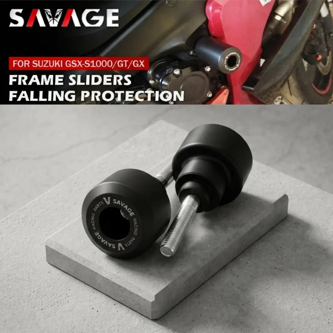 

Защитные слайдеры SAVAGE для мотоциклов SUZUKI GSX-S1000/GT/GX (GSXS1000/GSXS1000GT) - Защита от падений и ударов SAVA