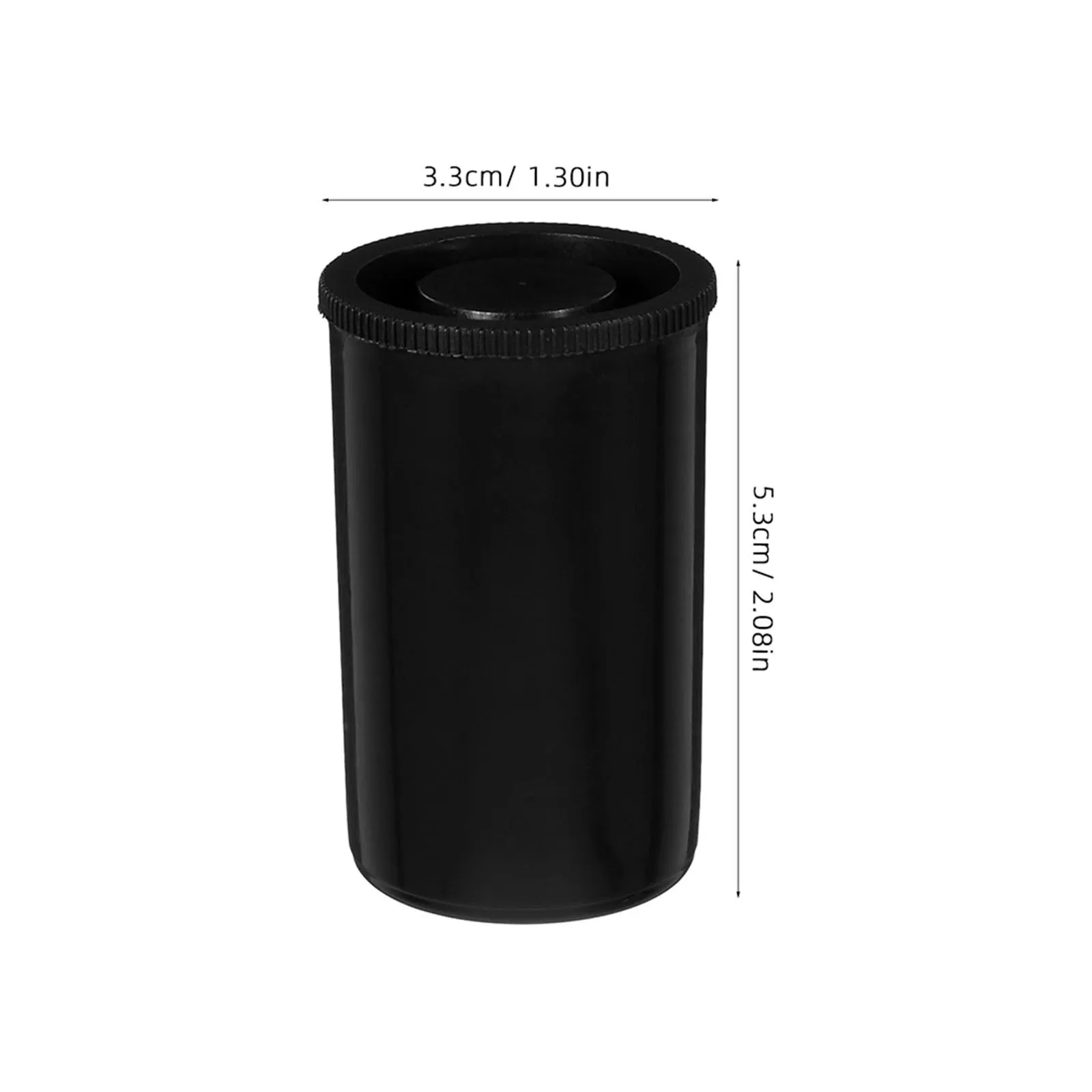 20Pcs Black Film Canisters Secure Film Roll Organizer Universal Compatibility Portable Protection Bead Containers