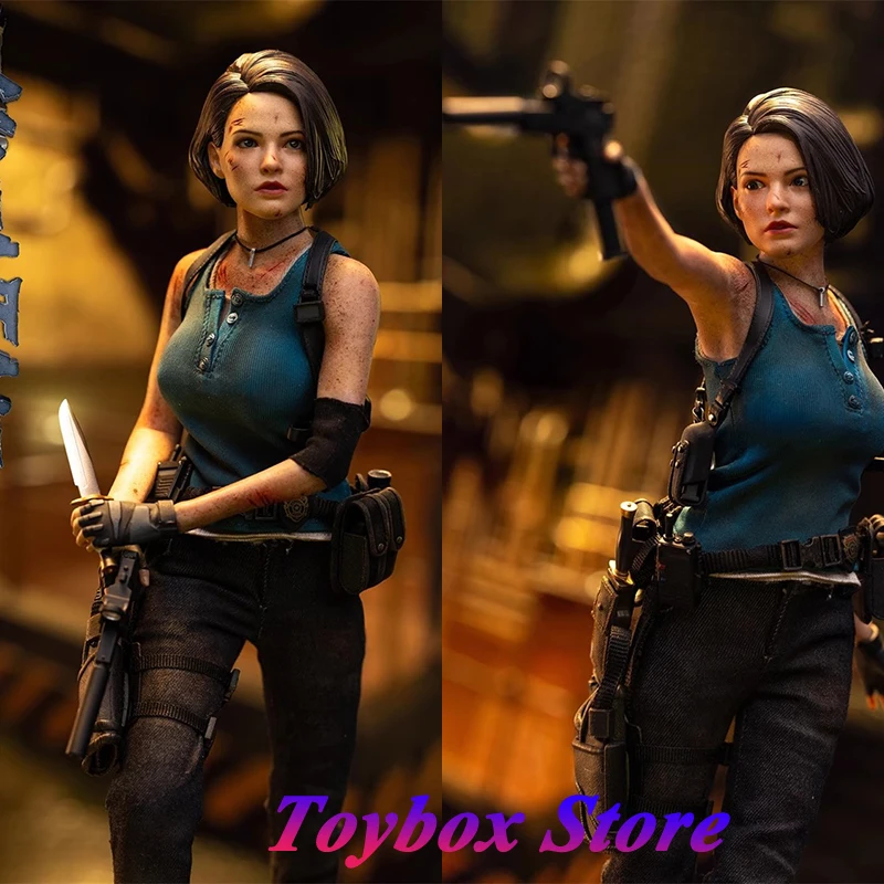 

SWTOYS FS073 Battle Damaged 1/6 Blood Head Design Valentine Jill Cool Girl Agent Action Figure Delicate 12" Female Soldier Gifts