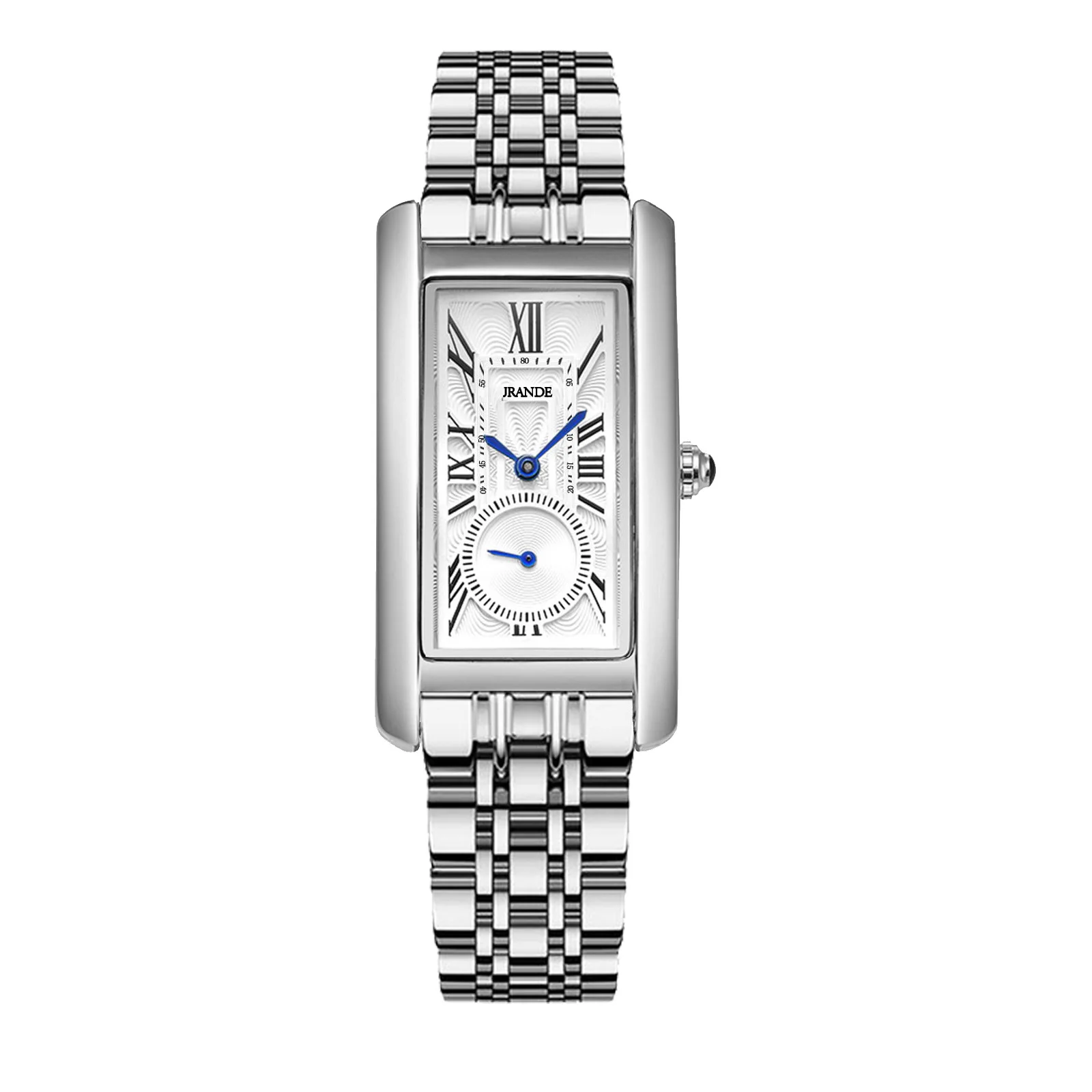 Women'S Luxury Square Quartz Watch With Independent Second Hand Design, High-End Timepiece, Perfect Gift For Women.