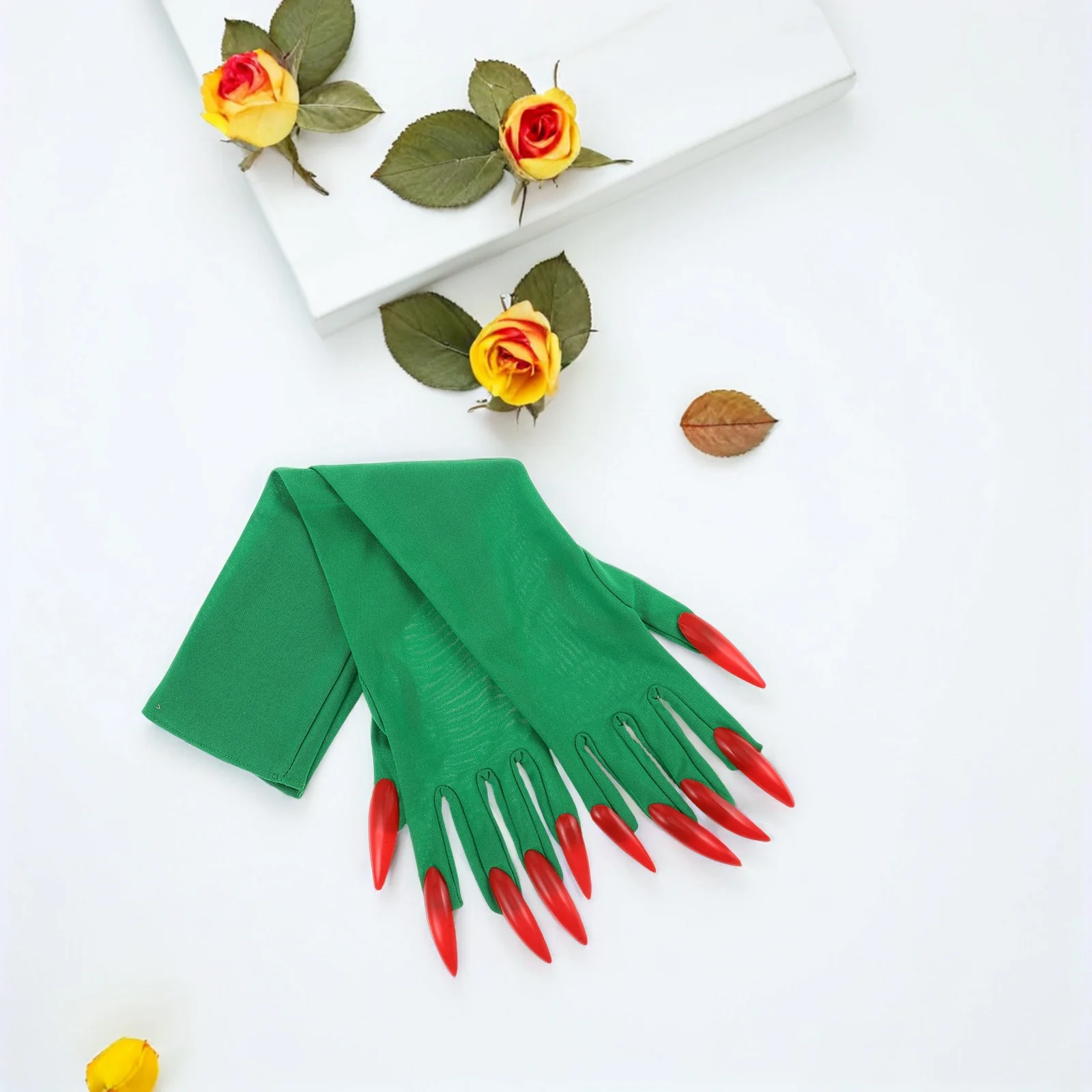 

1Pair Halloween Claws Gloves Long Nails Scary Costume Accessories Cosplay Party Dress Up Comfortable Claw Gloves