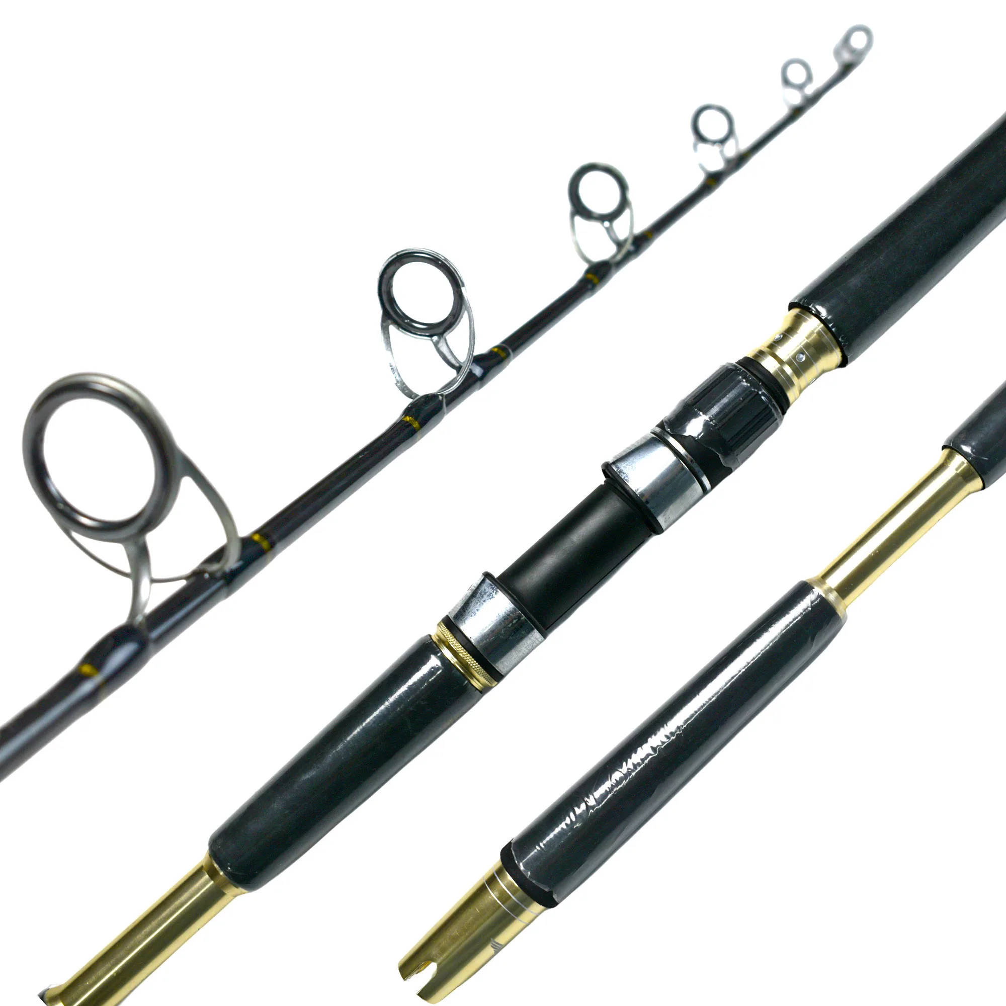 YJTY16 High Quality Carbon Fiber Jigging Rod 20KG One-Section Trout and Catfish Freshwater Fishing Rod