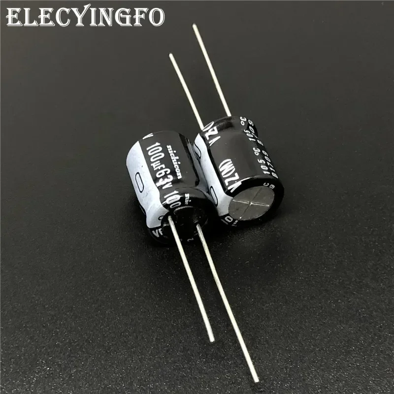 

5pcs/50pcs 100uF 63V NICHICON VZ Series 10x12.5mm 63V100uF Wide Temperature Range Aluminum Electrolytic Capacitor