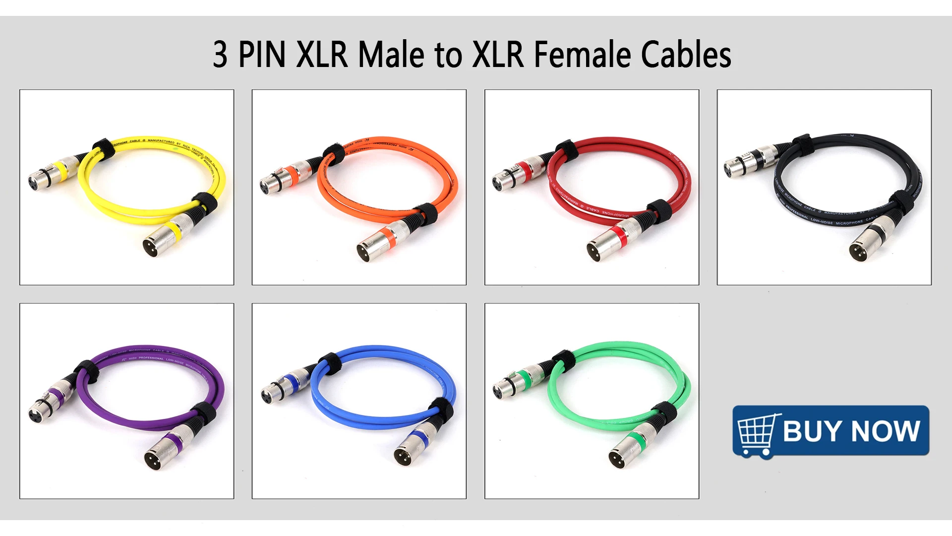 1PC 3Pin XLR Kabel Männlich zu Weiblich Kunststoff Anschlüsse OFC Kupfer Abgeschirmt für Mixer Mikrofon Verstärker 0,3 m 1 m 2 m 3 m 5 m 10 m 15 m – Detail 2