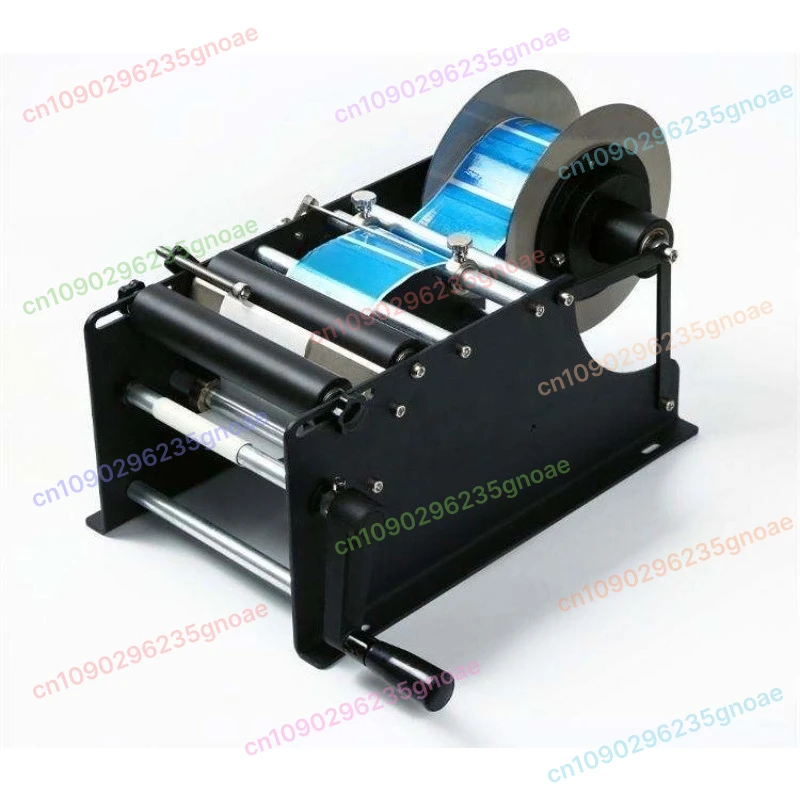 

2025 Upgraded Manual Cylinder Bottle Labeling Machine with Handle, Metal Container Packing Equipment for Jar Can Tin