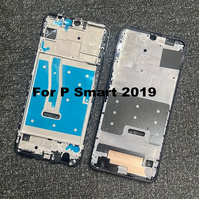 جديد لهواوي P Smart 2019 الإطار الأوسط غطاء الحافة الأمامية هيكل معدني الإسكان اللوحة الخلفية حامل LCD