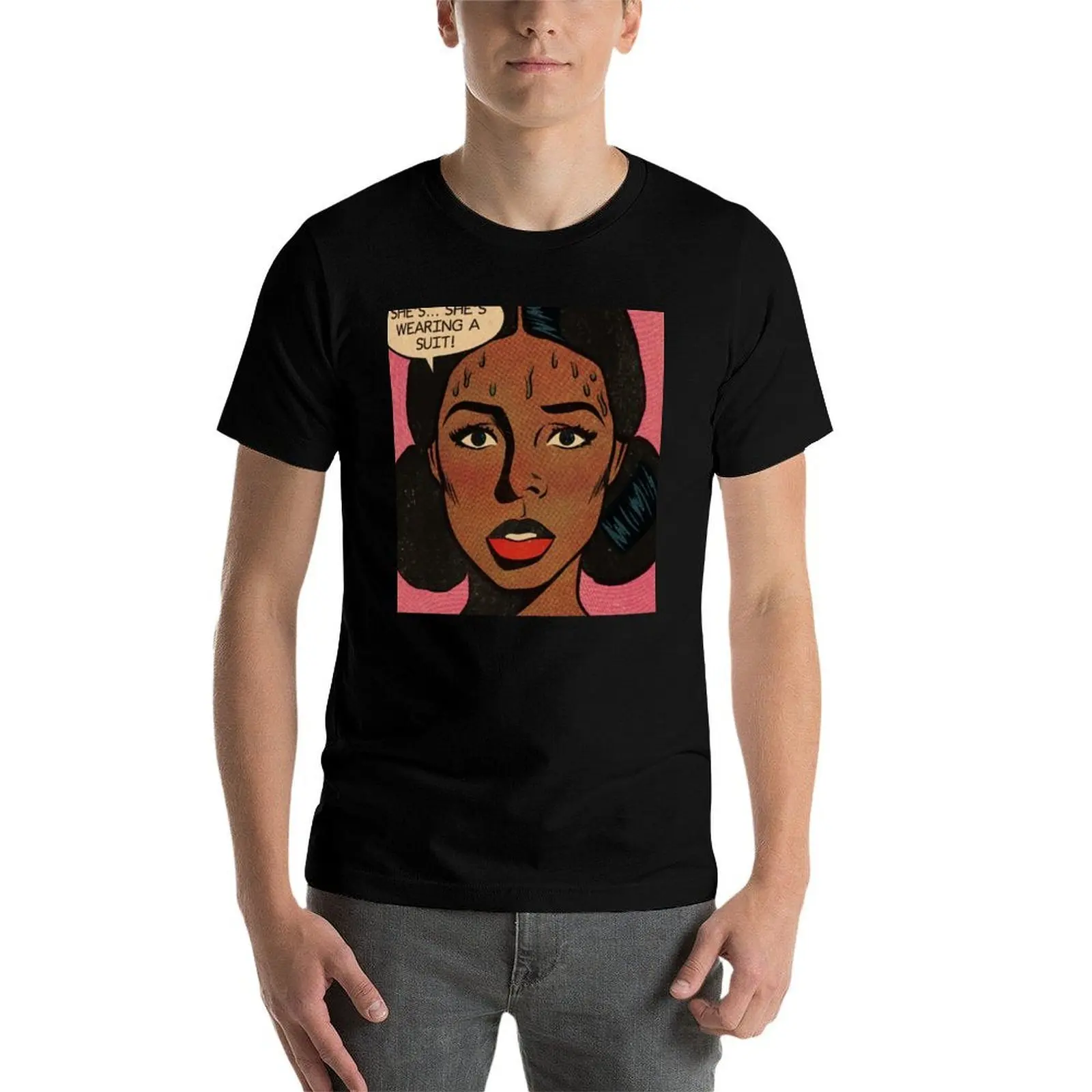 

She’s wearing a suit! T-Shirt cotton t shirt pack cotton t shirts man 100% T-Shirt