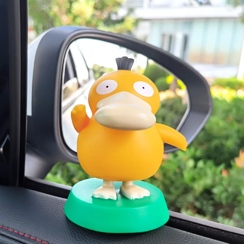 Anime Pokemon Psyduck Car Sway Sspring Model Doll Action Figure Toys For Children Gift