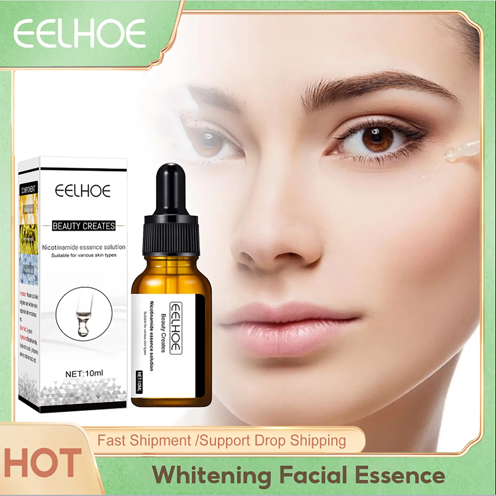 

Whitening Face Serum Shrink Pore Remove Melanin Anti Aging Brightening Skin Moisturizing Anti Wrinkle Niacinamide Facial Essence