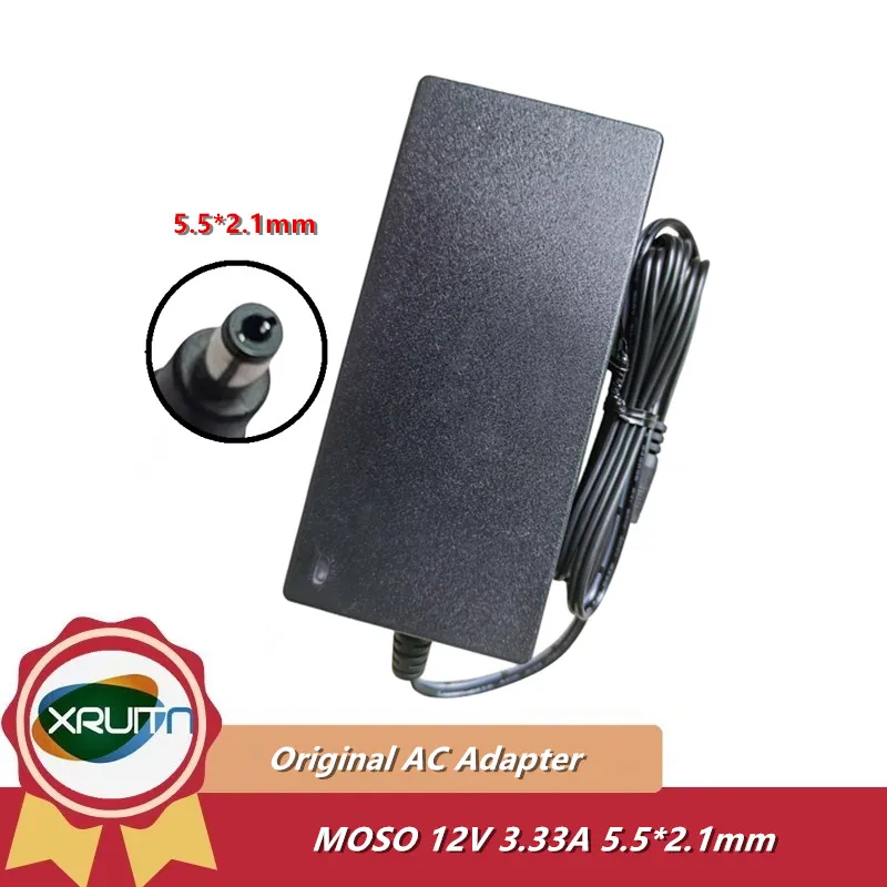 Cargador/adaptador Original MOSO de 12V 3.33A para Hikvision MSA-Z3330IC12.0-48W-Q, fuente de alimentación conmutada MSAZIC12048WQ NOM-029-ENER-2017