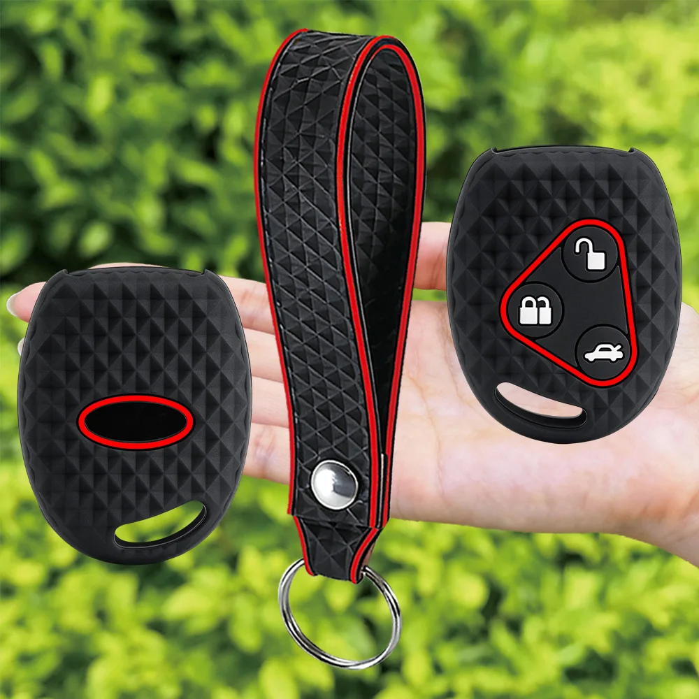Silicone 3 Button Remote Car Key Shell For Ford Mondeo Focus 2 3 Festiva Fiesta C-MAX Transit Key Remote Case With Keychain