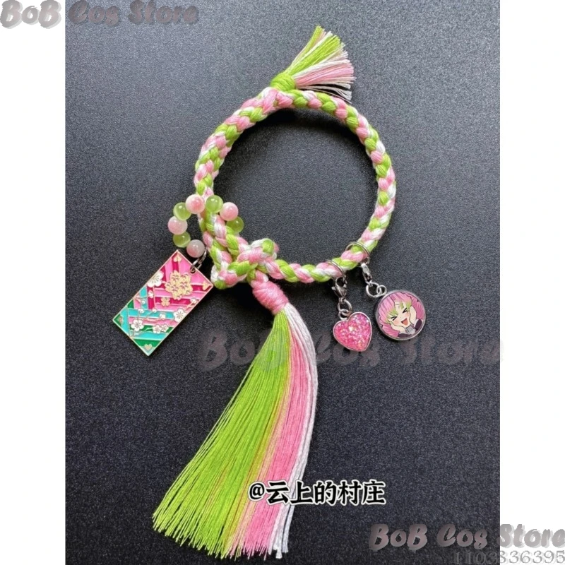 Mitsuri Bracelet Doujing Demon Love Anime Hashira Cosplay Cute Pink Prop Woman Girl Man Birthday Gifts Halloween Party Carnival view 4