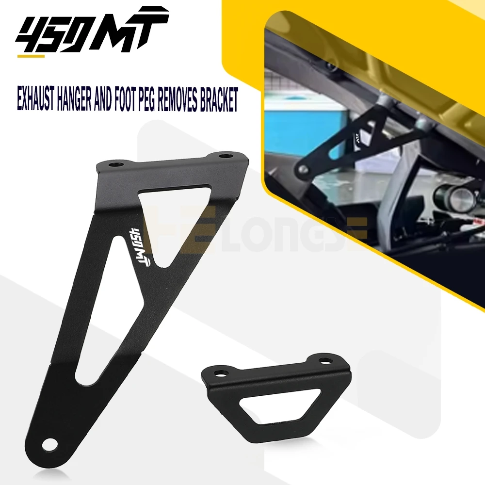 

450MT IBEX 450 Exhaust Hanger and Foot Peg Removes Bracket For CFMOTO CF MOTO 450 MT 450 MT450 IBEX450 CF450MT 2024-2025-2026
