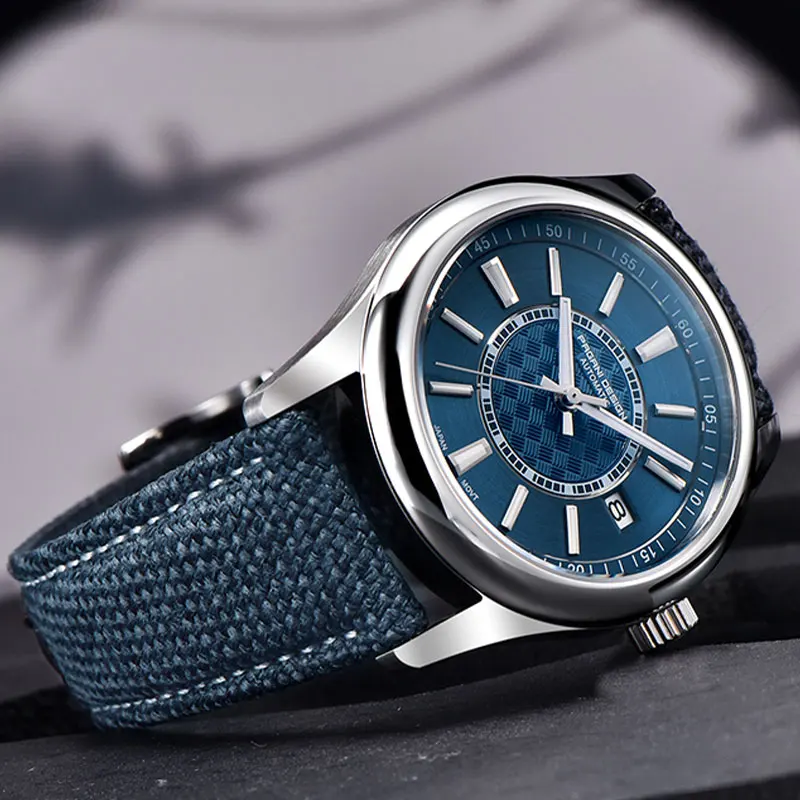 PAGANI DESIGN NH35 ساعة ميكانيكية جديدة 40 مللي متر جلد رجالي ساعة اليد 100 متر مقاوم للماء ساعات أوتوماتيكية للرجال Reloj Hombre 2025