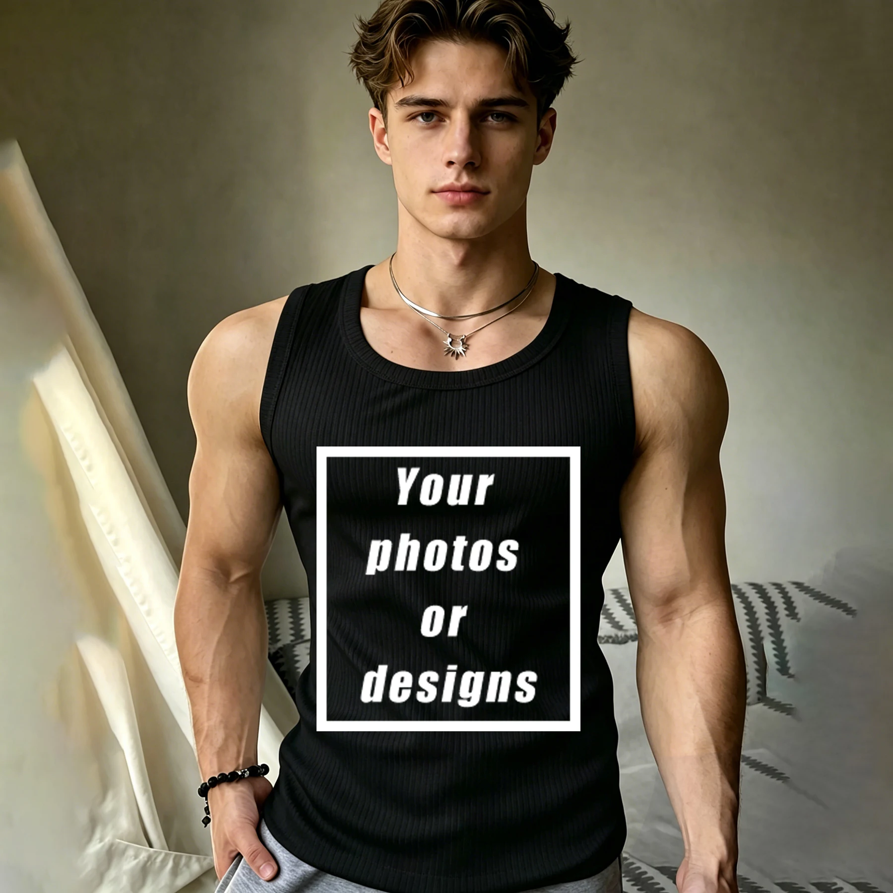 Custom Graphic Logo Men's Tank - огляд і ціна Vintage Fashion Logos