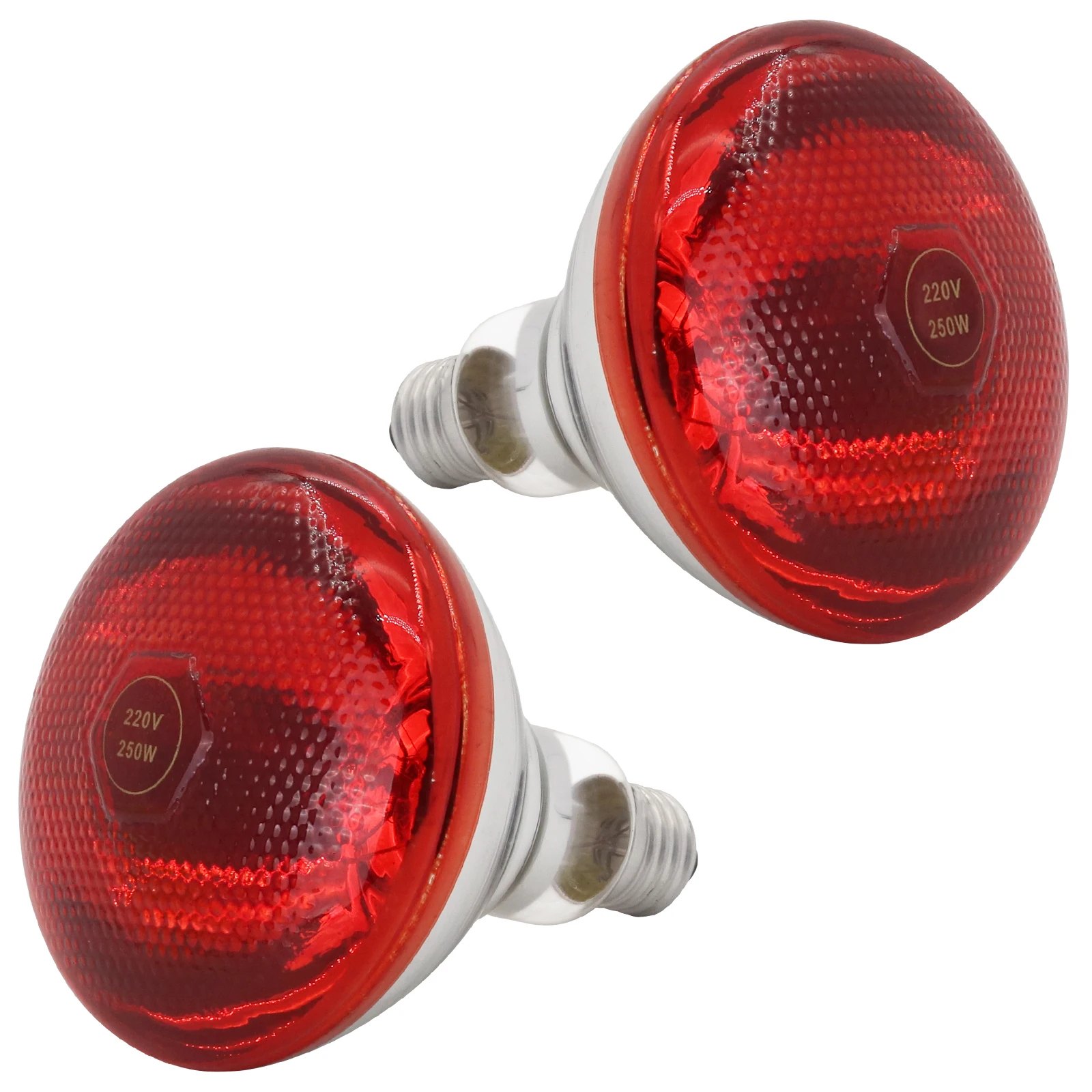 1PC 100W/150W/200W/250W/275W Infrared Heat Lamp Waterproof Anti-Explosion Light Bulbs For Piglet Chicken Birds  Farming Heating